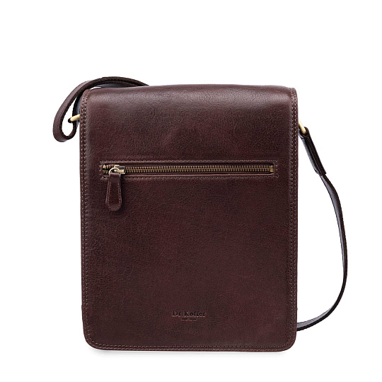 Сумка через плечо Dr.Koffer из натуральной кожи коричневая