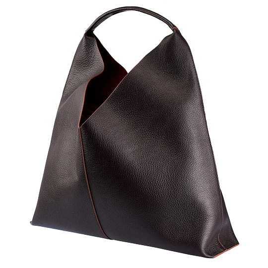 Женская сумка Dr.Koffer из натуральной кожи коричневая