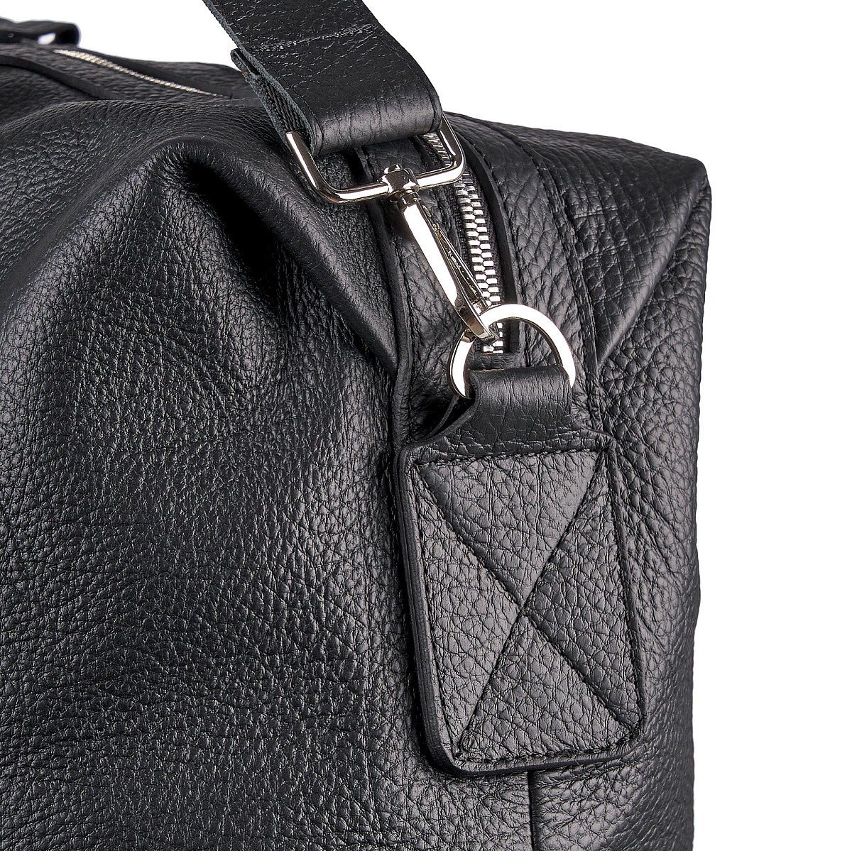 Сумка дорожная Dr.Koffer из натуральной кожи черная