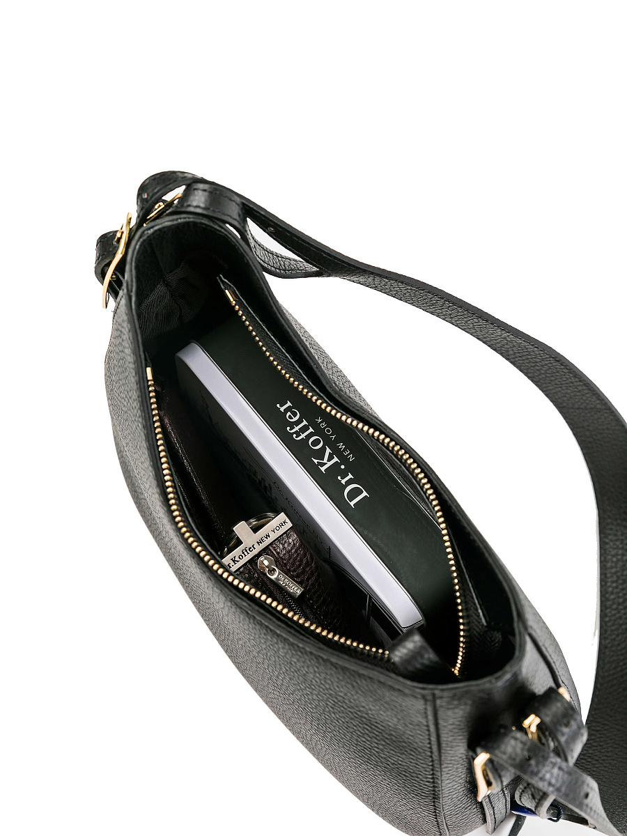 Женская сумка Dr.Koffer из натуральной кожи черная