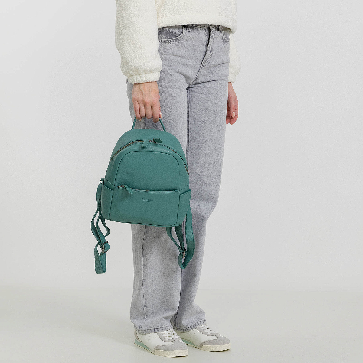Рюкзак Dr.Koffer из натуральной кожи зеленый