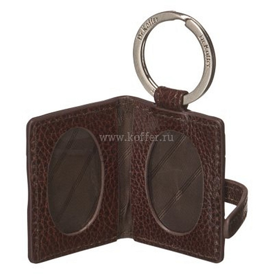 Брелок Dr. Koffer из натуральной кожи коричневый