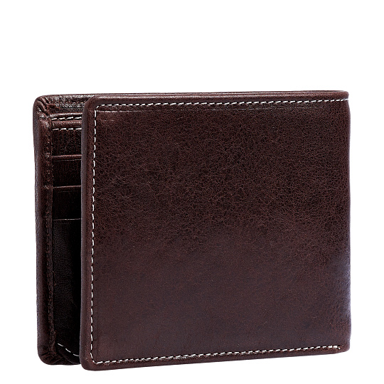 Портмоне Dr.Koffer из натуральной кожи коричневое