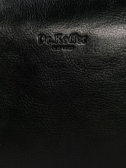Сумка-визитка Dr. Koffer из натуральной кожи черная