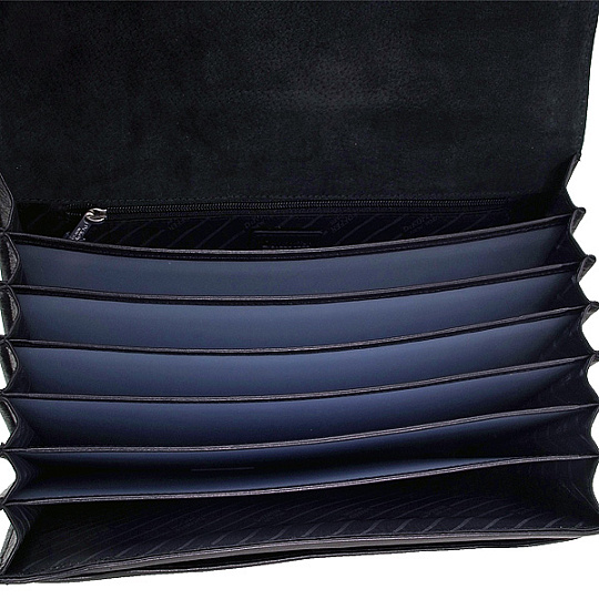 Портфель Dr.Koffer из натуральной кожи черный