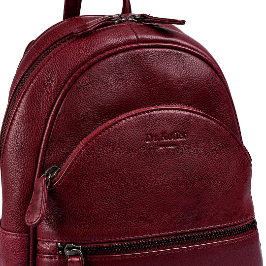 Рюкзак Dr.Koffer из натуральной кожи бордовый