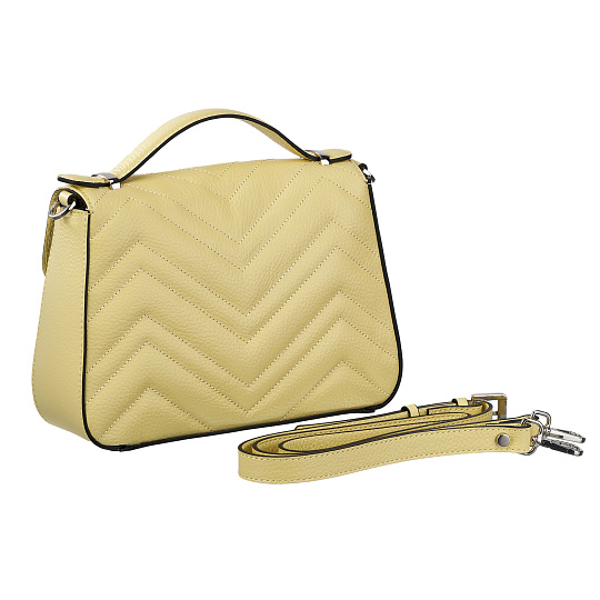 Женская сумка Dr. Koffer из натуральной кожи желтая