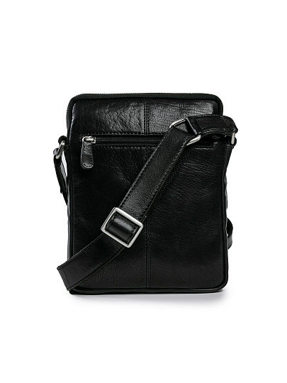 Сумка через плечо Dr.Koffer из натуральной кожи черная