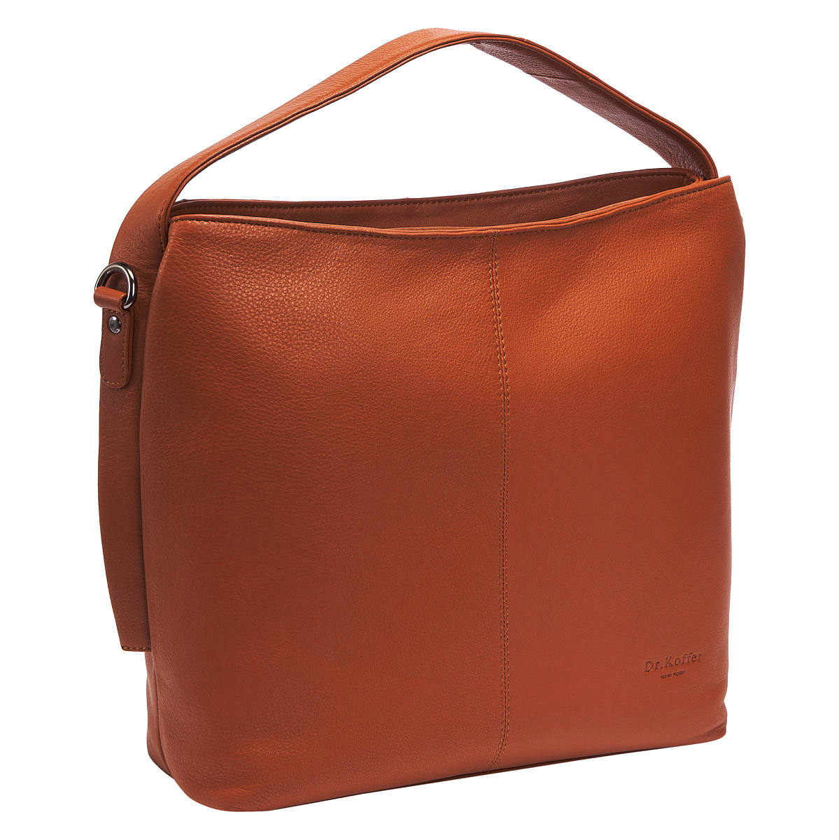 Женская сумка Dr.Koffer из натуральной кожи коричневая