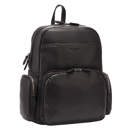 Рюкзак Dr.Koffer из натуральной кожи темно-коричневый