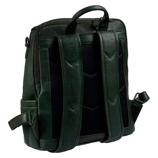 Рюкзак Dr.Koffer из натуральной кожи зеленый