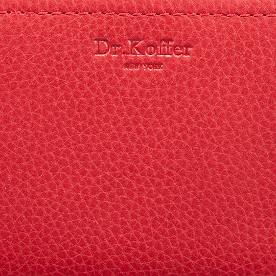 Портмоне Dr.Koffer из натуральной кожи красное