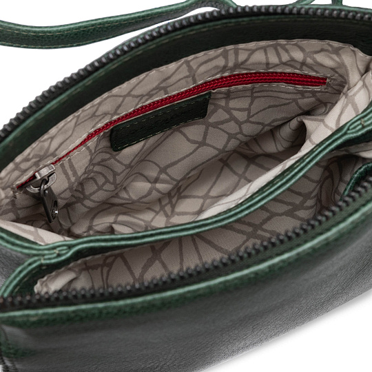 Женская сумка Dr.Koffer из натуральной кожи зеленая