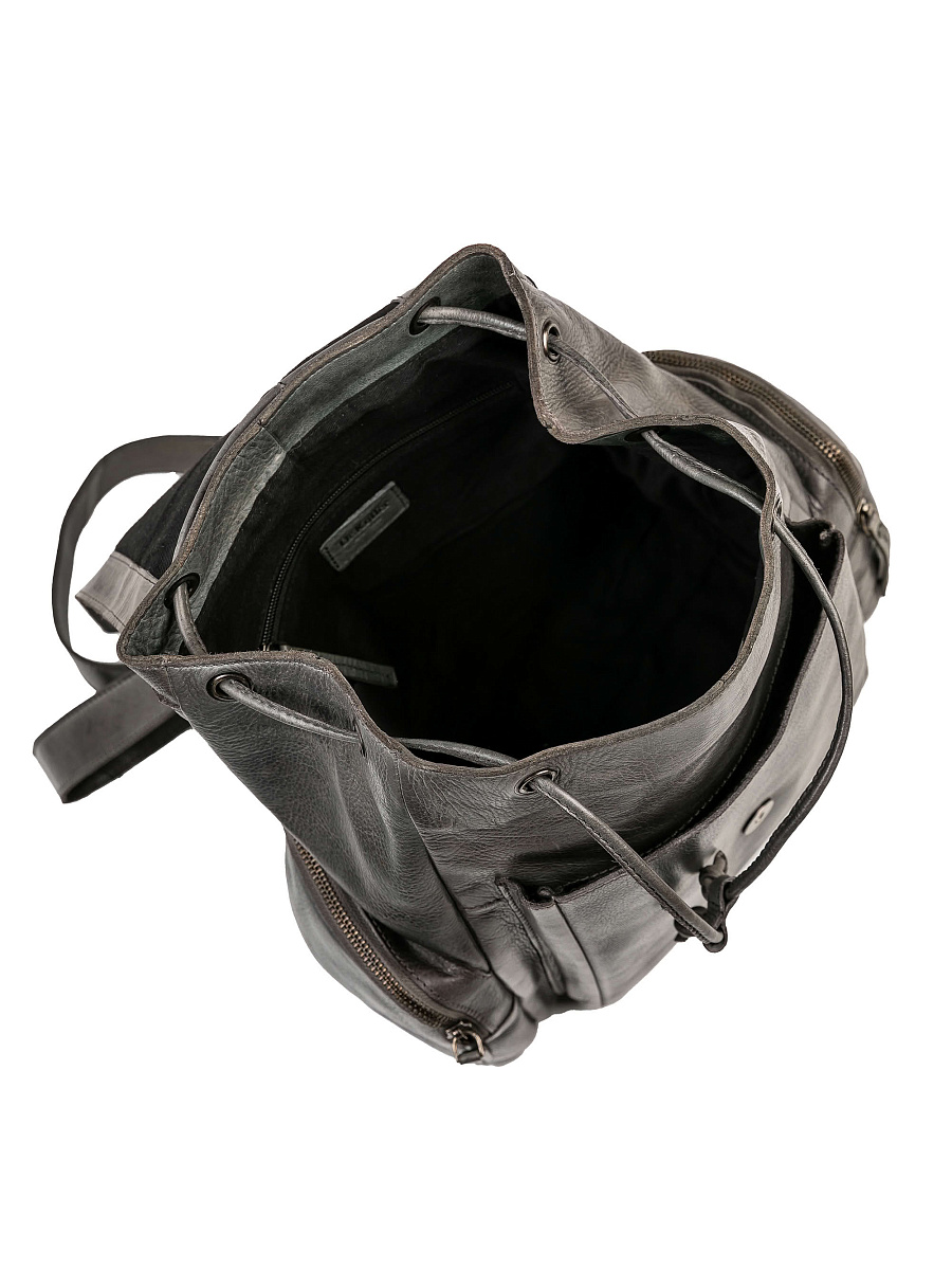 Рюкзак Dr.Koffer из натуральной кожи серый