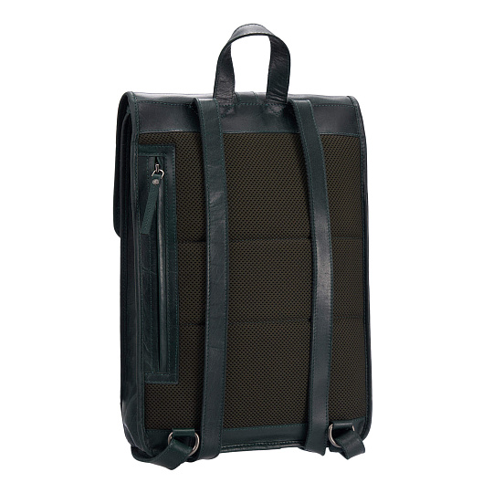 Рюкзак Dr.Koffer из натуральной кожи зеленый