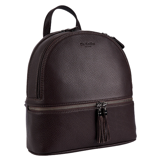 Рюкзак Dr.Koffer из натуральной кожи темно-коричневый