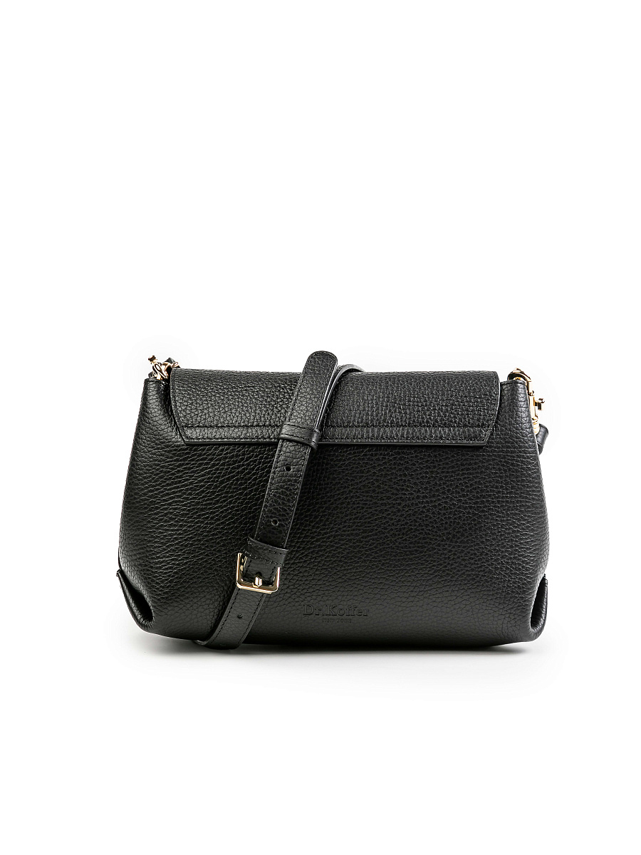 Женская сумка Dr.Koffer из натуральной кожи черная