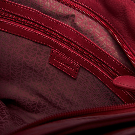 Женская сумка Dr. Koffer из натуральной кожи бордовая