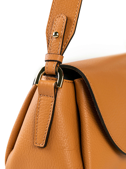 Женская сумка Dr. Koffer из натуральной кожи коричневая