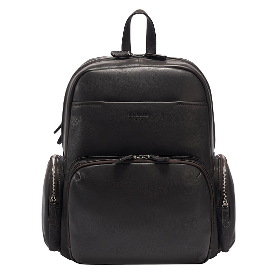 Рюкзак Dr.Koffer из натуральной кожи темно-коричневый