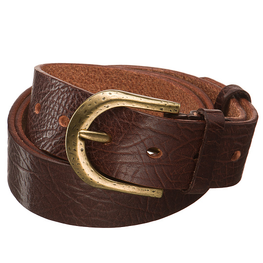 Ремень Dr. Koffer из натуральной кожи коричневый