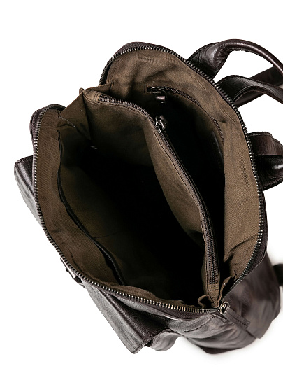 Рюкзак Dr.Koffer из натуральной кожи коричневый
