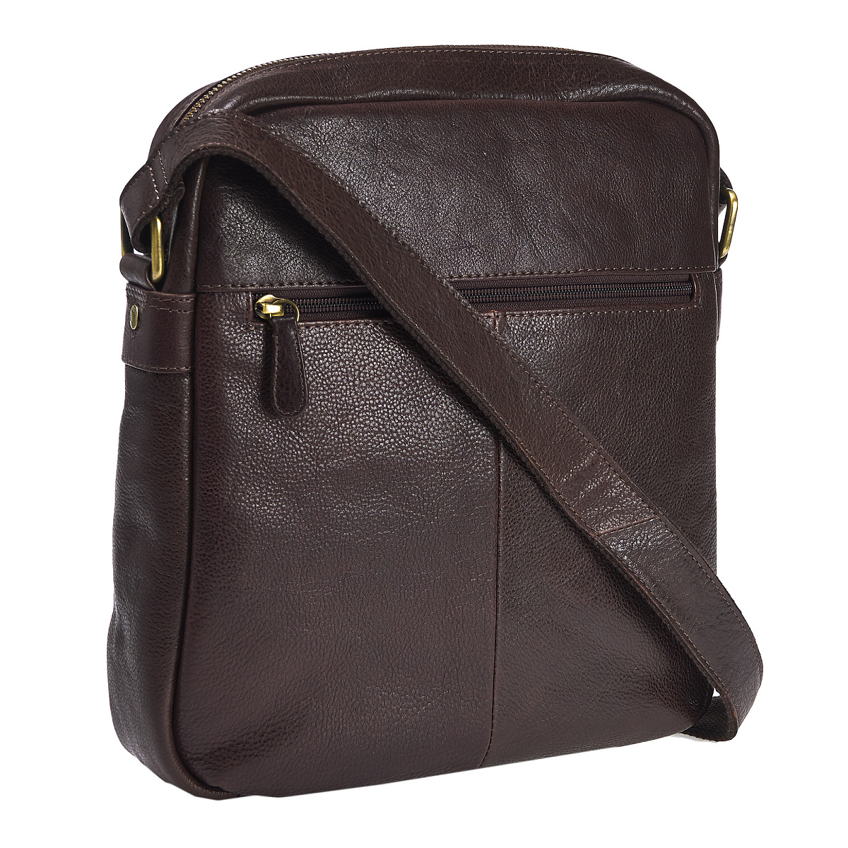 Сумка через плечо Dr.Koffer из натуральной кожи коричневая
