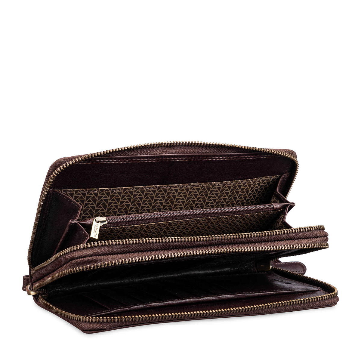 Портмоне Dr.Koffer из натуральной кожи коричневое