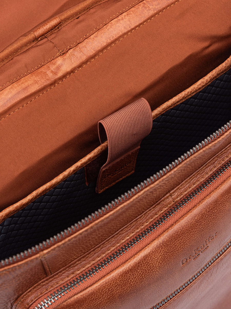 Рюкзак Dr. Koffer из натуральной кожи коричневый