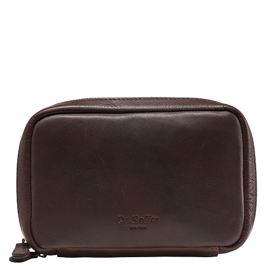 Несессер Dr.Koffer из натуральной кожи коричневый