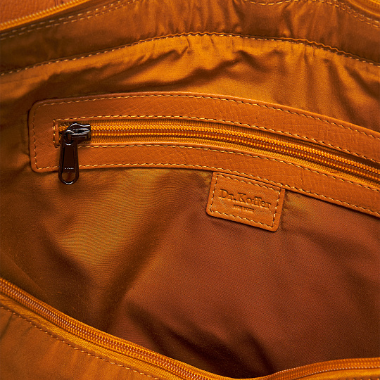 Женская сумка Dr.Koffer из натуральной кожи желтая