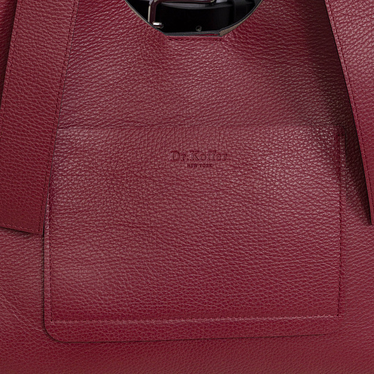 Женская сумка Dr. Koffer из натуральной кожи красная