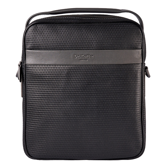 Сумка через плечо Dr.Koffer из натуральной кожи черная