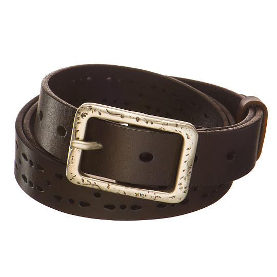 Ремень Dr. Koffer из натуральной кожи коричневый