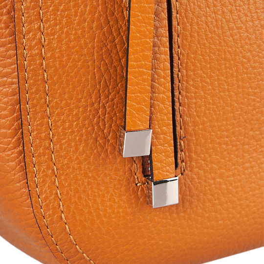 Женская сумка Dr. Koffer из натуральной кожи оранжевая