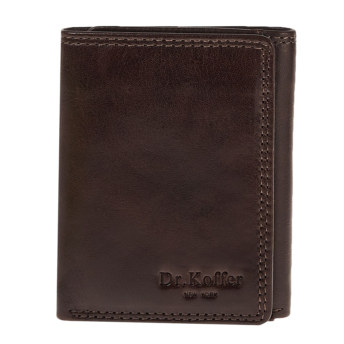Портмоне Dr.Koffer из натуральной кожи коричневое