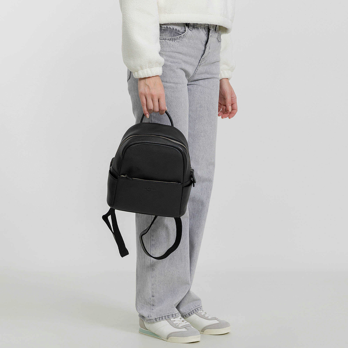 Рюкзак Dr.Koffer из натуральной кожи черный