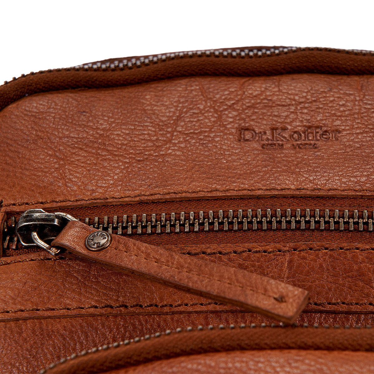 Рюкзак Dr.Koffer из натуральной кожи светло-коричневый