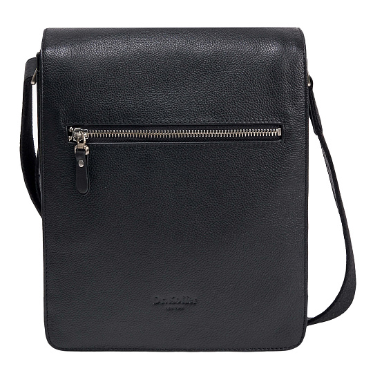 Сумка через плечо Dr.Koffer из натуральной кожи черная