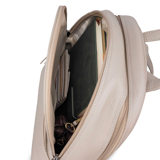 Рюкзак Dr.Koffer из натуральной кожи белый