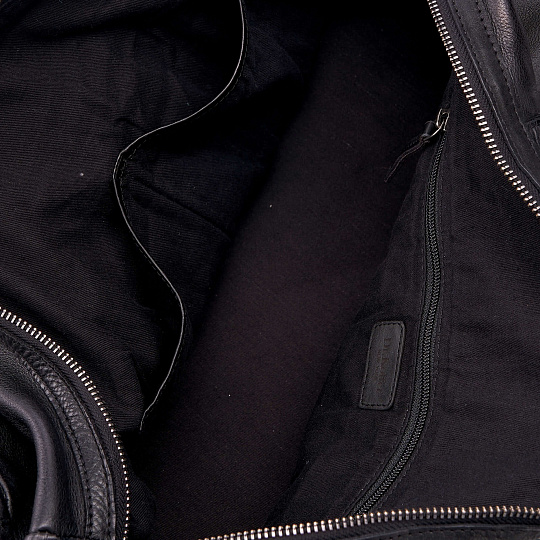 Сумка дорожная Dr.Koffer из натуральной кожи черная