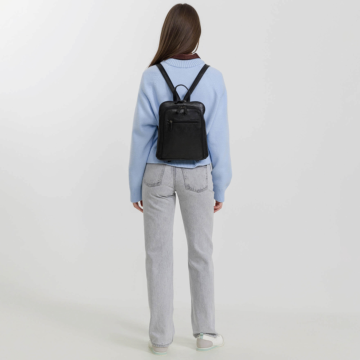 Рюкзак Dr.Koffer из натуральной кожи черный