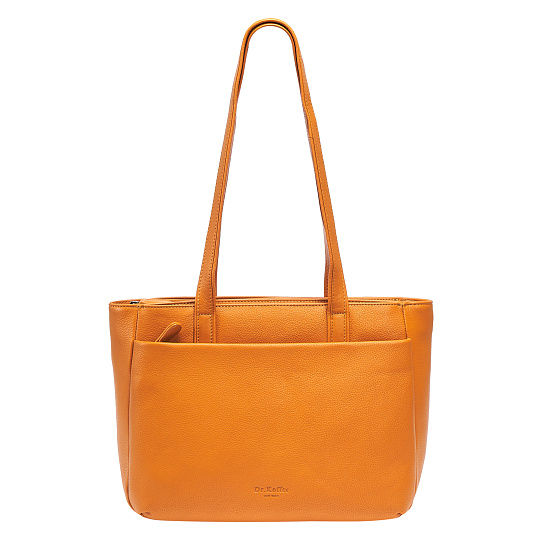 Женская сумка Dr.Koffer из натуральной кожи желтая