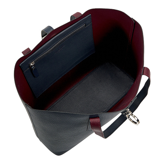 Женская сумка Dr. Koffer из натуральной кожи синяя