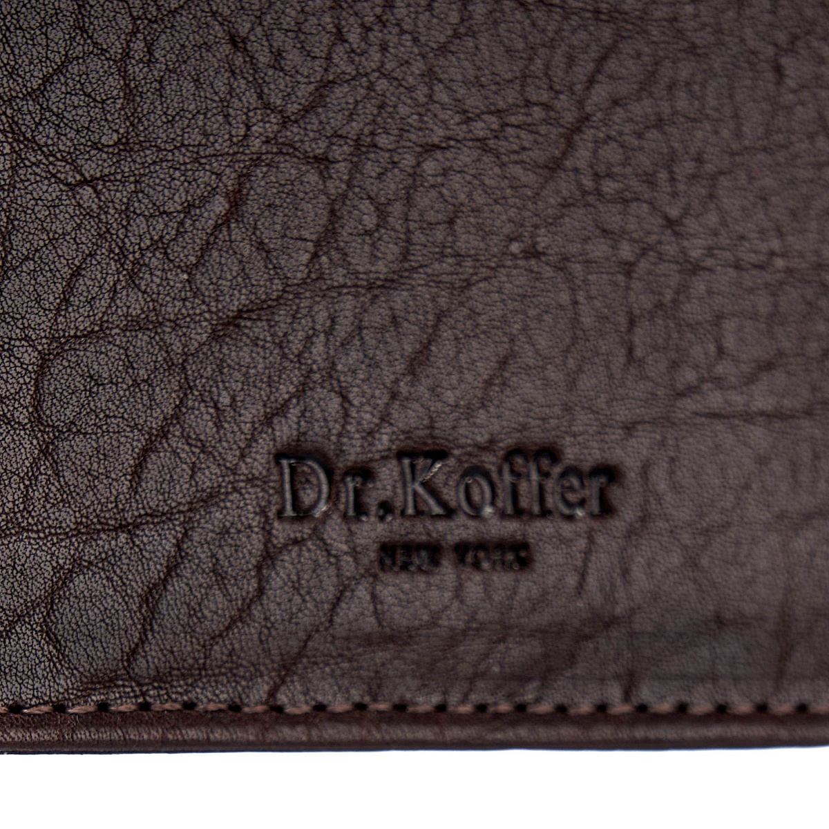 Кредитница Dr.Koffer из натуральной кожи коричневая