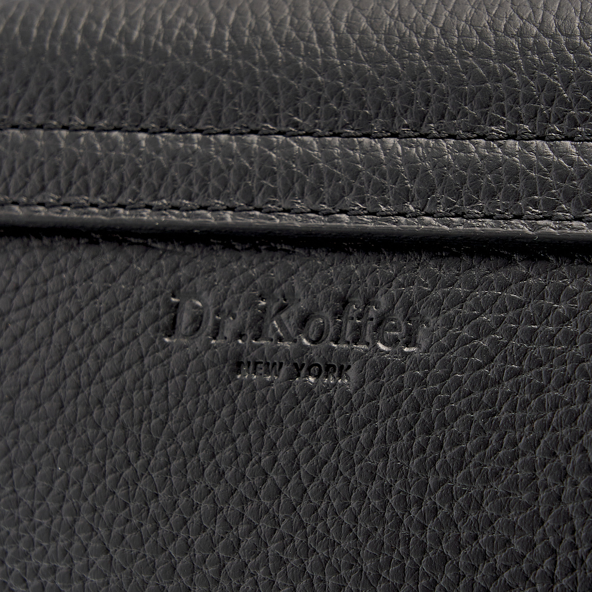 Женская сумка Dr. Koffer из натуральной кожи черная