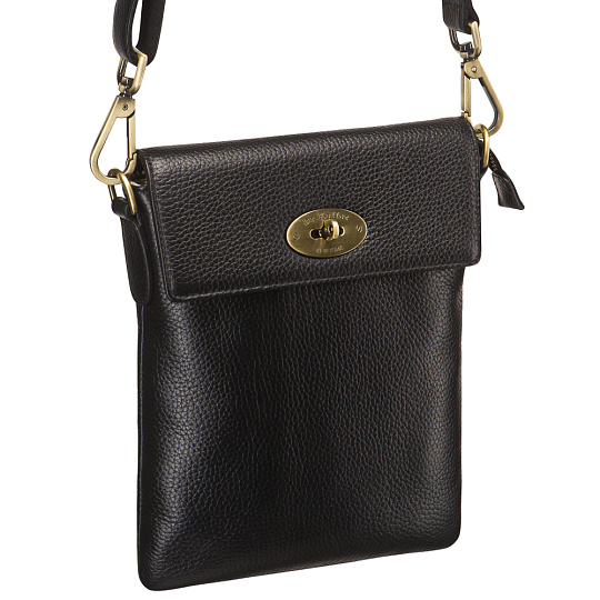 Сумка через плечо Dr.Koffer из натуральной кожи черная