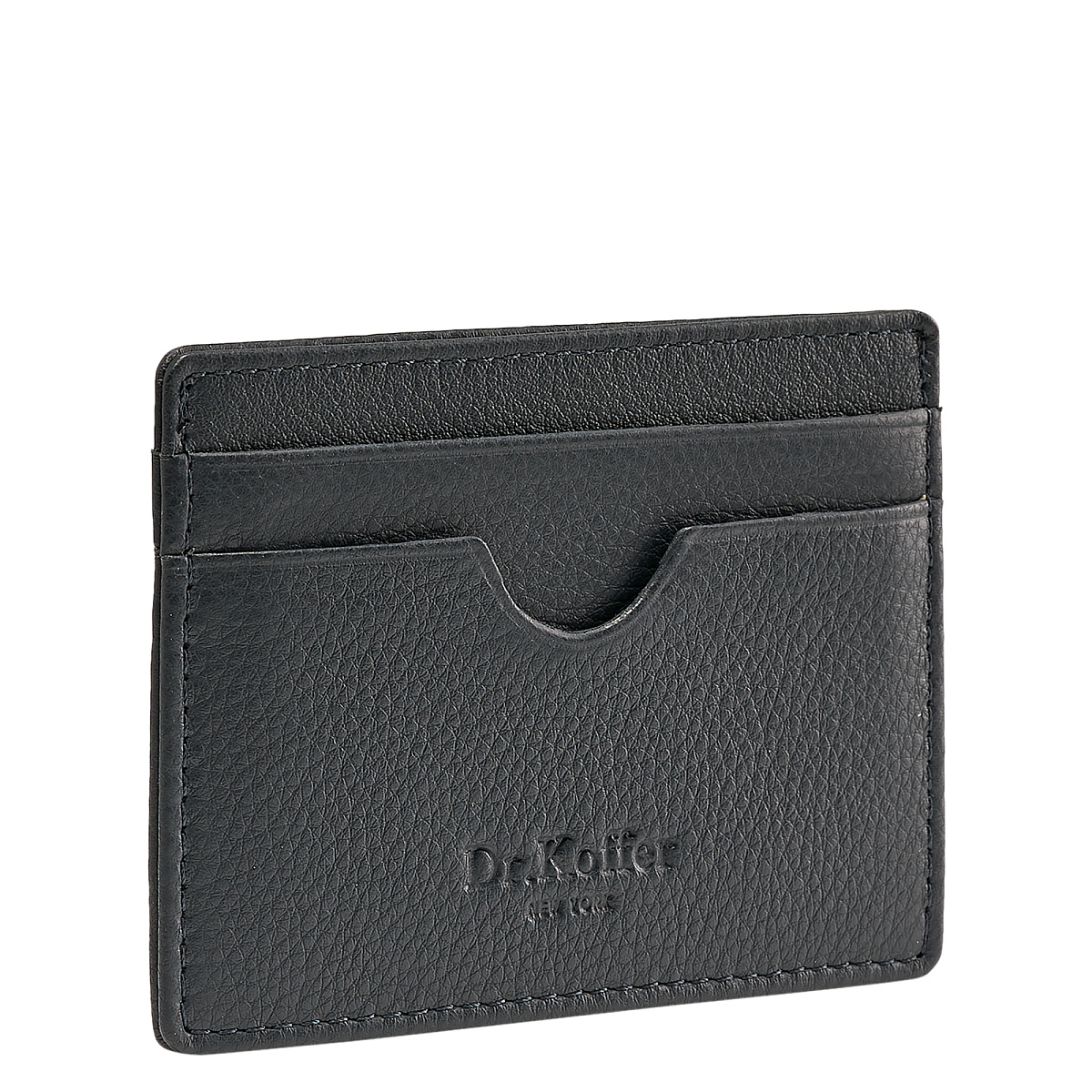Кредитница Dr.Koffer из натуральной кожи синяя