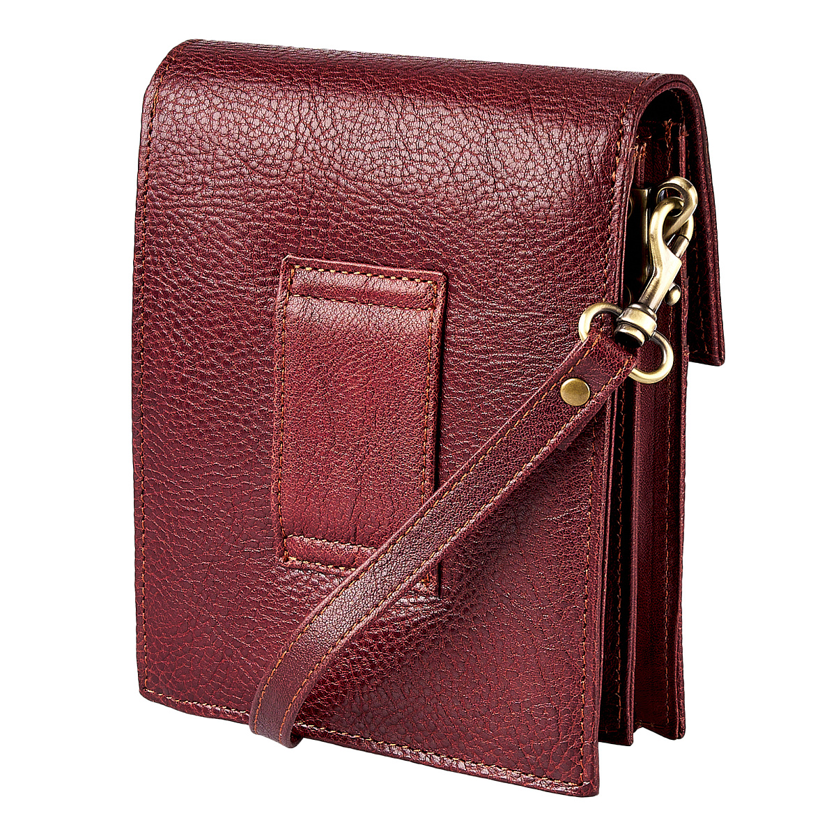 Сумка через плечо Dr.Koffer из натуральной кожи коричневая