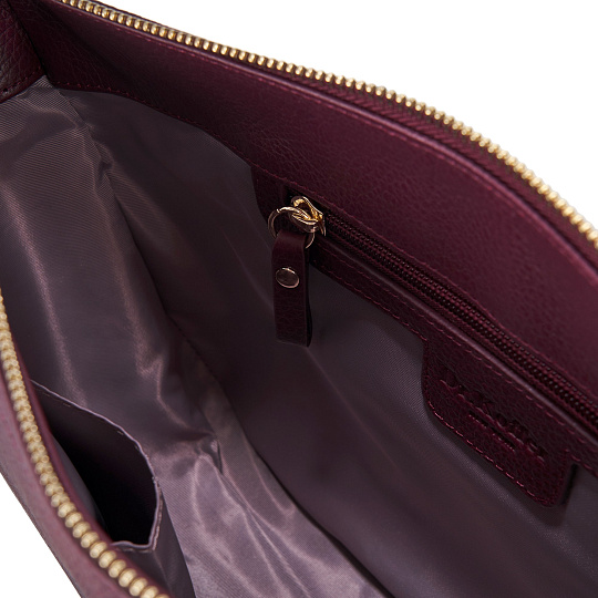 Женская сумка  Dr. Koffer из натуральной кожи бордовая